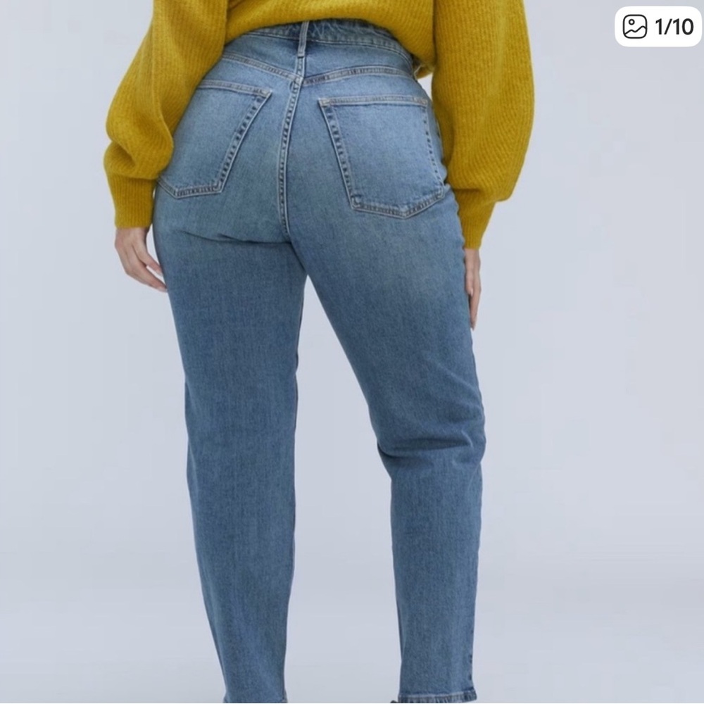 Everlane The Curvy Cheeky Jeans Organic Cotton Crop Denim